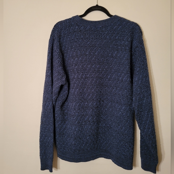 Oscar de la Renta Blue Knit Sweater - Picture 5 of 7